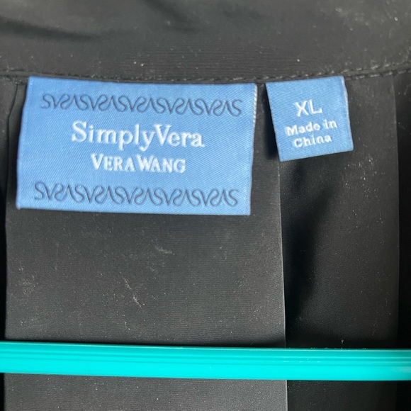 Simple Vera Vera Wang black coat - Picture 2 of 4